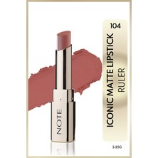 Note Iconic Matte Lipstick Kalıcı Mat Ruj 104 Ruler - Pembe