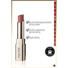 Note Iconic Sheer Lipstick Nemlendirici Parlak Ruj 201 Darling - Nude