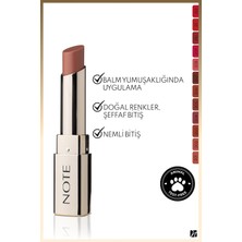 Note Iconic Sheer Lipstick Nemlendirici Parlak Ruj 202 Soulmate - Nude