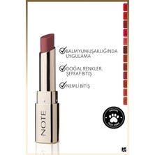 Note Iconic Sheer Lipstick Nemlendirici Parlak Ruj 204 Ruler - Pembe