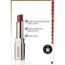 Note Iconic Sheer Lipstick Nemlendirici Parlak Ruj 205 Mystick - Nude