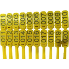Senkron Seals 100 Adet Sarı Et Belirleme (Karkas) Kelepçesi 36CM