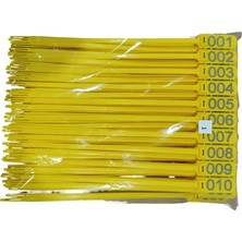 Senkron Seals 100 Adet Sarı Et Belirleme (Karkas) Kelepçesi 36CM