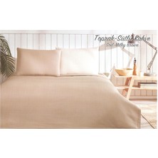 Özdilek Colourist Topak Sütlü Kahve Çift Kişilik Pike Takımı Özdilek Lüks Pike