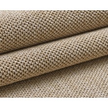 Carpettex Yumuşak Bukleli Sisal Jüt Salon Oturma Odası Bej Renkli Halı