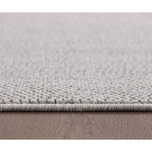 Carpettex Yumuşak Bukleli Sisal Jüt Salon Oturma Odası Gümüş Renkli Halı
