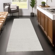 Carpettex Yumuşak Bukleli Sisal Jüt Salon Oturma Odası Krem Renkli Halı