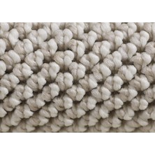 Carpettex Yumuşak Bukleli Sisal Jüt Salon Oturma Odası Krem Renkli Yuvarlak Halı