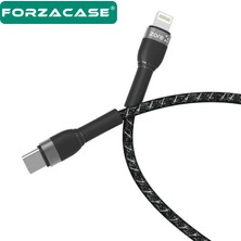 Forzacase Hydra Serisi Type-C To Lightning Örgülü 20W Pd Hızlı Şarj Kablosu 1 Metre - FC317