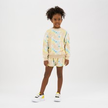 Panço Kız Çocuk Batik Baskılı  Sweatshirt