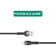 Forzacase iPhone iPad Için Hydra Serisi Örgülü Lightning USB Şarj ve Data Kablosu 2A 3 Metre - FC310