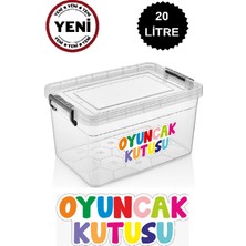 Deembro Oyuncak Saklama Kutusu 9 Lt + 14 Lt + 20 Lt 3 Lü Set Düzenleyici Çocuk Odası Oyuncak Saklama Kabı büyük boy