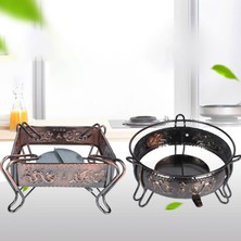 Chaoduo Shop O Tarzı Mini Açık Kamp Barbekü Katı Alkollü Soba Ev Ruhu Alkol Brülör Dekorasyon Açık Kamp Hayatta Kalma Tencere (Yurt Dışından)