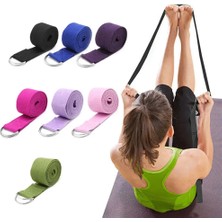 Chaoduo Shop Siyah Stil 180CM Multicolors Yoga Streç Kayış D-Halka Kemer Fitness Egzersiz Salonu Halat Şekil Bel Bacak Direnci Spor Bantları Yoga Kemeri (Yurt Dışından)