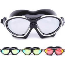 Chaoduo Shop Siyah Stil Balına Profesyonel Buğu Önleyici Uv Lens Yüzme Gözlüğü Ayna Kaplama Su Geçirmez Gözlük Erkekler Kadınlar Için Glasseool (Yurt Dışından)
