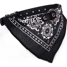 Longbangdian Shop Kırmızı Stil M Beden Yeni Köpek Bandana Yaka Ayarlanabilir Kedi Pet Atkısı Pu Yaka Baskılı Üçgen Eşarp ile (Yurt Dışından)