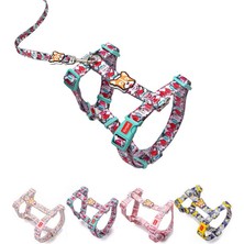 Longbangdian Shop Muhteşem Pembe Stil S Beden Küçük Orta Boy Köpekler Için Köpek Koşum ve Tasma Seti Lüks Pet Köpek Tasma ve Koşum Seti Yaka Halat Tasma Pug Chihuahua Pet Ürün (Yurt Dışından)