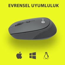 Lenovo Lecoo WS202-G Gri USB Kablosuz Mouse