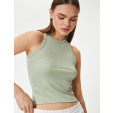 Koton Spor Atlet Bisiklet Yaka Ribanalı Slim Fit