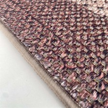 Carpettex Hasır Dokuma Jüt Taban Bordür Desenli Kahve Bej Renkli Halı