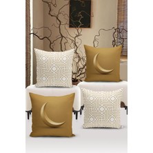 Bertille Home Ramazan Serisi Çift Tarafı Dijital Baskılı  4'lü Kırlent Kılıfı Seti  (Ramadan Cushion Cover Set)