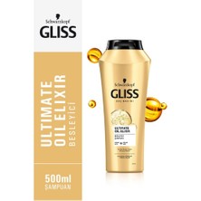 Gliss Ultimate Oil Elixir Besleyici Şampuan - Aminoasit ve Argan Yağı ile 500 ml