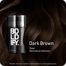 Boldify Saç Dolgunlaştırıcı Fiber, Topik Tozu Koyu Kahve 12 gr Hair Building Fibers