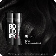 Boldify Saç Dolgunlaştırıcı Fiber, Topik Tozu Siyah 12 gr Hair Building Fibers