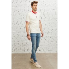Altınyıldız Classics Erkek Petrol Mavisi Ekstra Slim Fit Dar Kesim Pamuklu Esnek Rıss Jean Kot Denim Pantolon