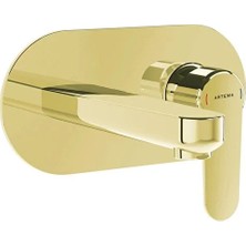 Artema Root Round Ankanstre Lavabo Bataryası - Altın