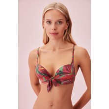 Suwen Önden Bağcıklı Full Dolgulu Bikini Üst