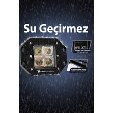 C9 Off Road 4 Ledli Gömme Beyaz Sis Lambası Uyumlu 12-24 Volt 1 Adet