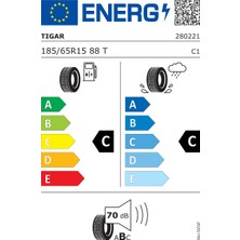 Tigar 185/65 R15 88T High Performance Oto Yaz Lastiği (Üretim Yılı: 2024)