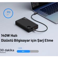 Baseus Dijital LED Göstergeli Mega Hızlı 140W 24000MAH Powerbank Telefon Macbook Laptop Şarj Cihazı