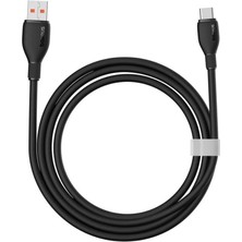 Baseus Mega Hızlı 1.2mt 100W Usb to Type-C Şarj Kablosu, Akım ve Isı Korumalı Type C Kablo, Pc, Telefon, Tablet Şarjı