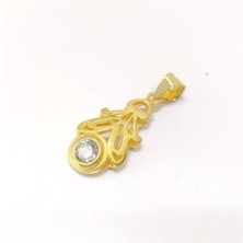 Altın Ofisi Tek Taş Kolye Ucu 14 Ayar Altın