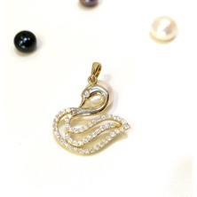 Altın Ofisi Kuğu Kolye Ucu 14 Ayar Altın HD VİDEOLU