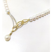 Altın Ofisi İnci Kolye 14 Ayar Altın