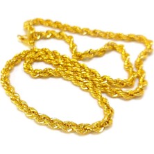 Altın Ofisi 55cm 4mm Halat Zincir 14 Ayar Altın HD VİDEOLU