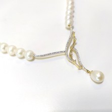 Altın Ofisi İnci Kolye 14 Ayar Altın