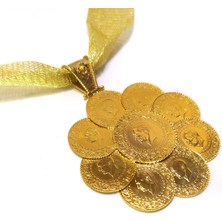 Altın Ofisi Çeyrekli Papatya Kolye Altın