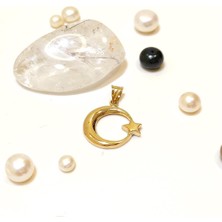 Altın Ofisi Ayyıldız Kolye Ucu 14 Ayar Altın  HD VİDEOLU