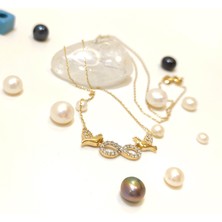 Altın Ofisi Sonsuzluk ve Kuşlar Kolye 14 Ayar Altın  HD VİDEOLU