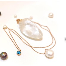 Altın Ofisi Göz Boncuklu Kolye 14 Ayar Altın HD VİDEOLU