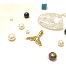 Altın Ofisi Balina Kuyruğu Kolye Ucu 14 Ayar Altın  HD VİDEOLU