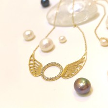 Altın Ofisi Melek Kanadı Kolye 14 Ayar Altın  HD VİDEOLU