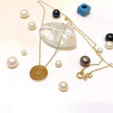 Altın Ofisi 13mm Levha Kolye 14 Ayar Altın  HD VİDEOLU