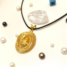 Altın Ofisi Tuğralı Kolye Ucu 14 Ayar Altın  HD VİDEOLU