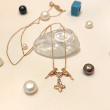 Altın Ofisi Kumrular Kolye 14 Ayar Altın  HD VİDEOLU