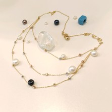 Altın Ofisi Üçlü Dorika Toplu Zincir Kolye 14 Ayar Altın  HD VİDEOLU